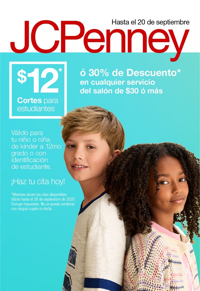 Oferta JCPenney - Cortes